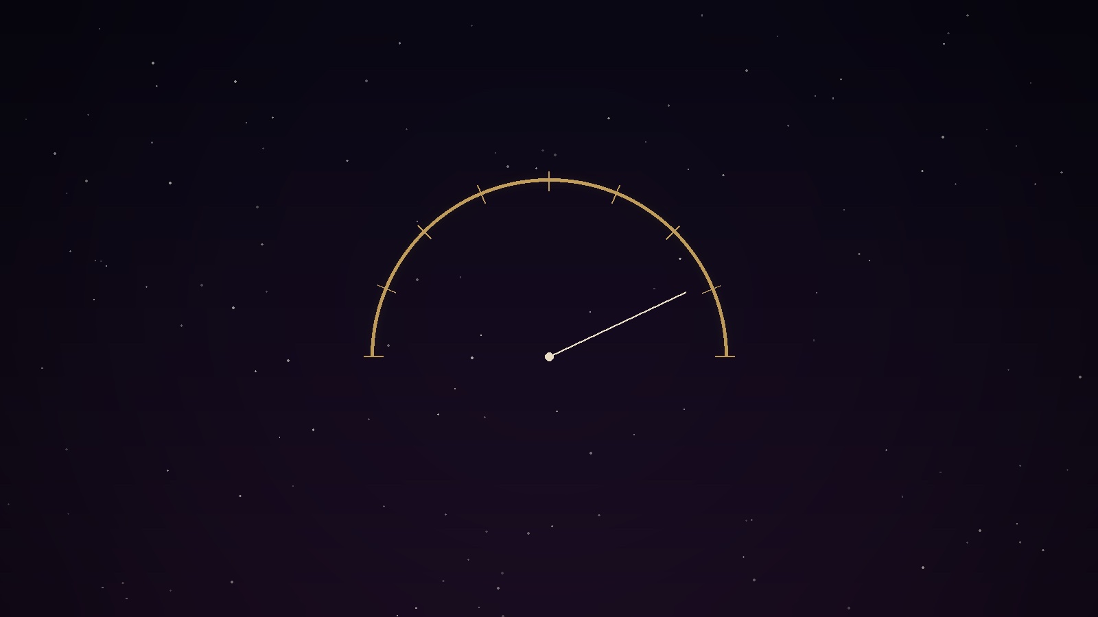 A softly glowing gold gauge fading from full to empty, symbolizing early burnout signals