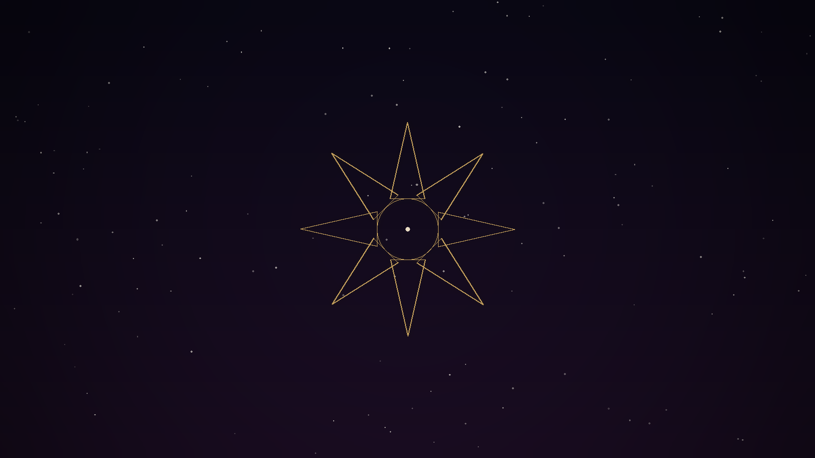 A golden eight-petaled lotus mandala on a dark celestial background, representing the eight limbs of yoga
